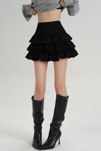Classic High Waisted Pleated Skirt