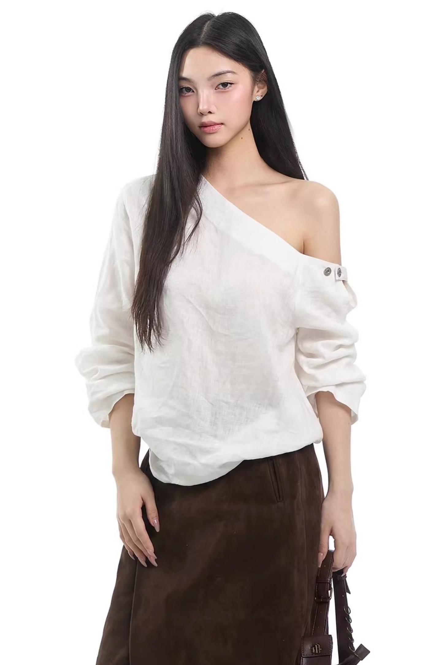 Blusa estiva con spalle scoperte