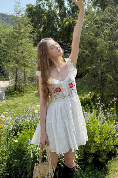 V-Neck Blossom Dress