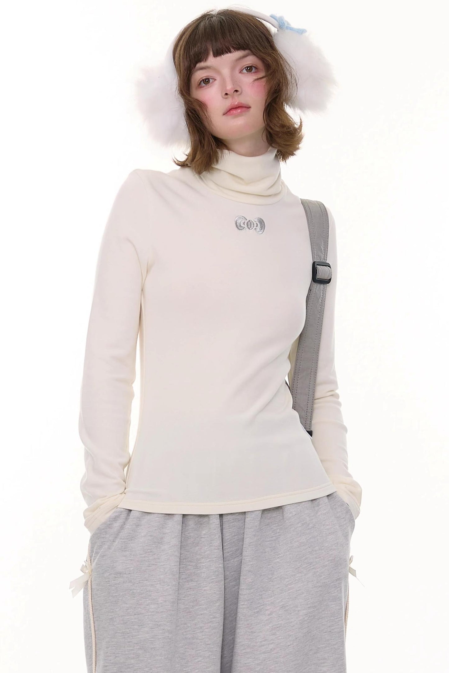 Autumn Retro High Neck Knitted Top