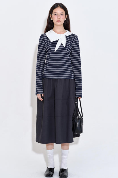 Playful Rabbit Ear Collar T-Shirt