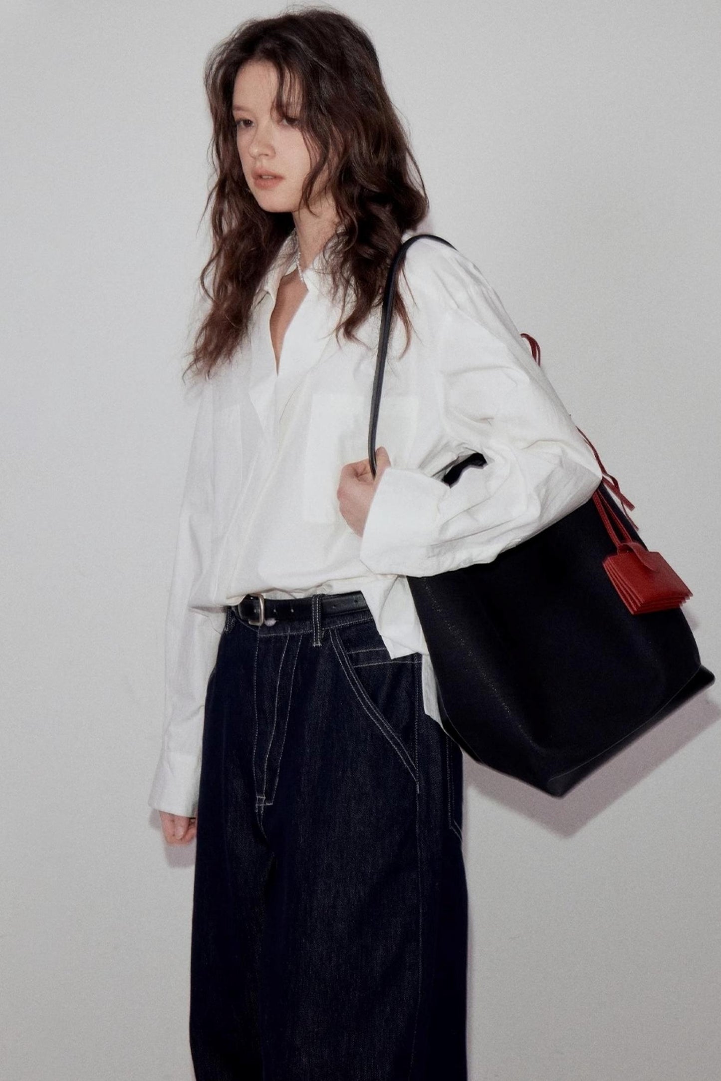 Cotton Peplum White Shirt