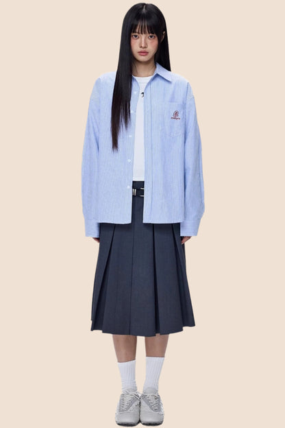 American Summer Stripe Shirt Top