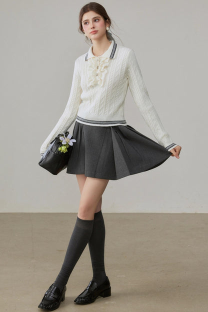 Lapel Winter Sweater