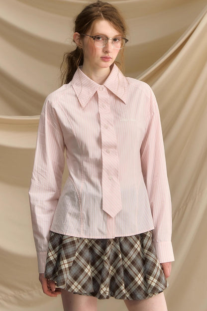 Slim Vertical Striped Shirt