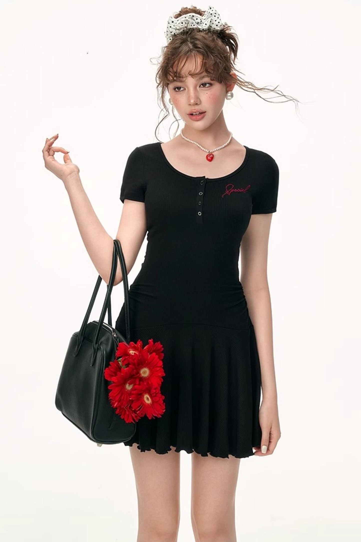 Summer Embroidered Slim Dress
