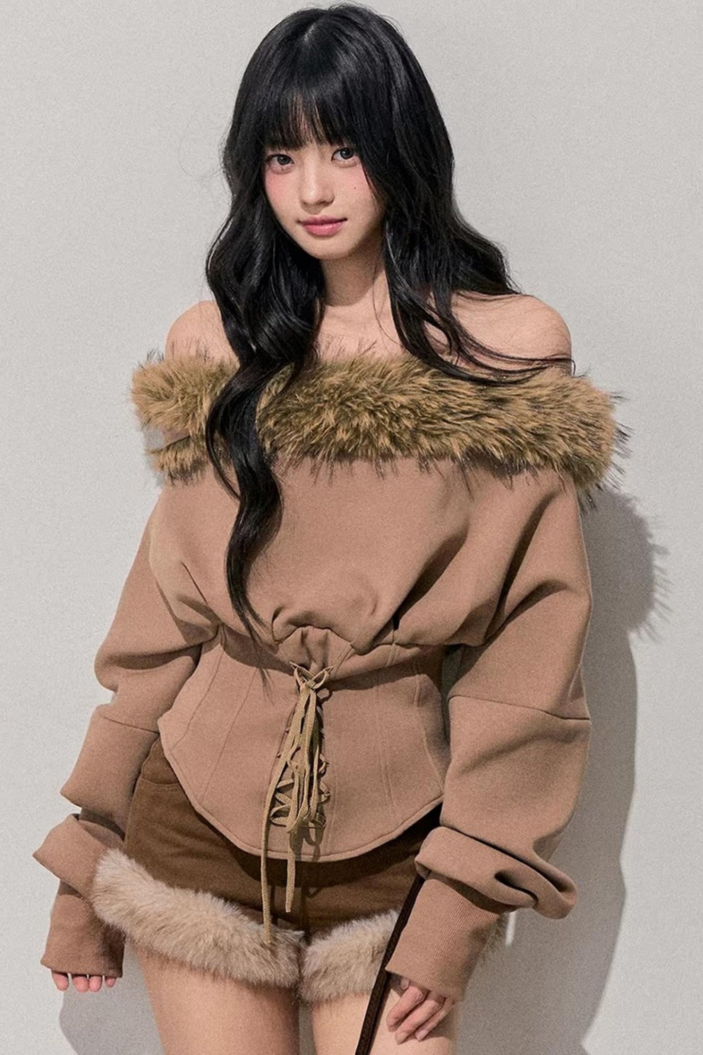 Afterglow Off-Shoulder Plush Top