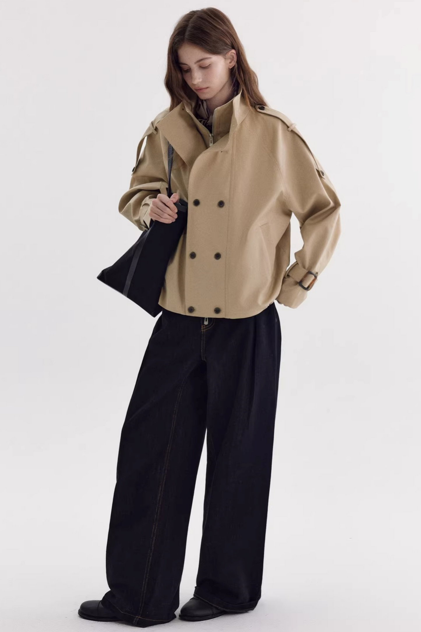 Vintage Khaki Trench Coat