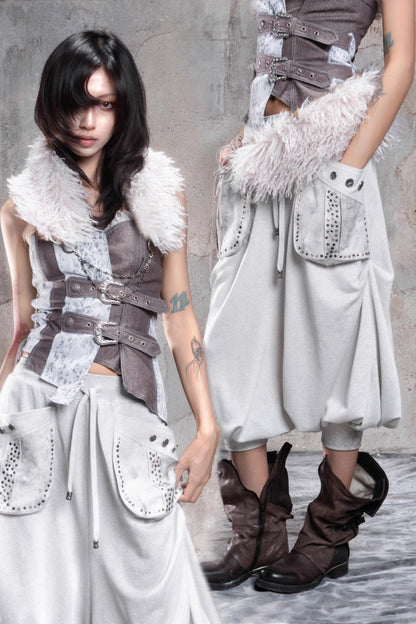 Retro Punk Fur Collar Scarf