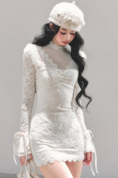 French Lace Mesh Dress