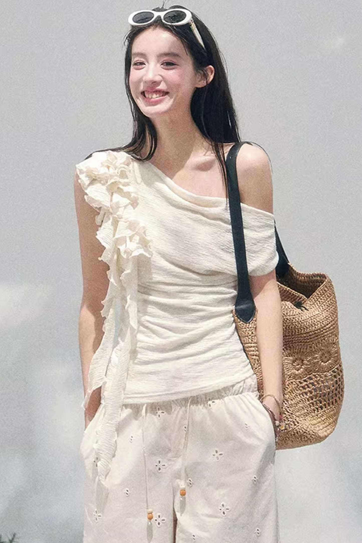 Light Whisper Ruffled Blouse