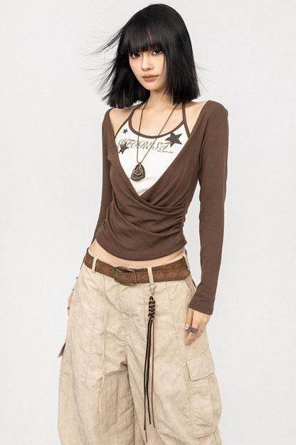 Vintage Spice Swing Halterneck T-Shirt