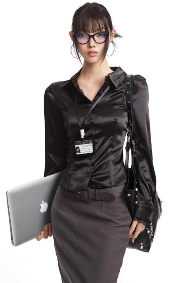 Black Slim-Fit Polo Shirt