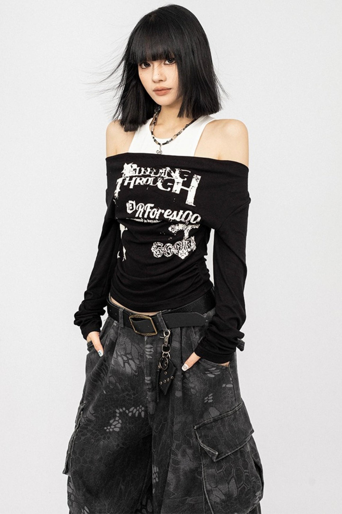 Slim Spice Girl Long Sleeve Top