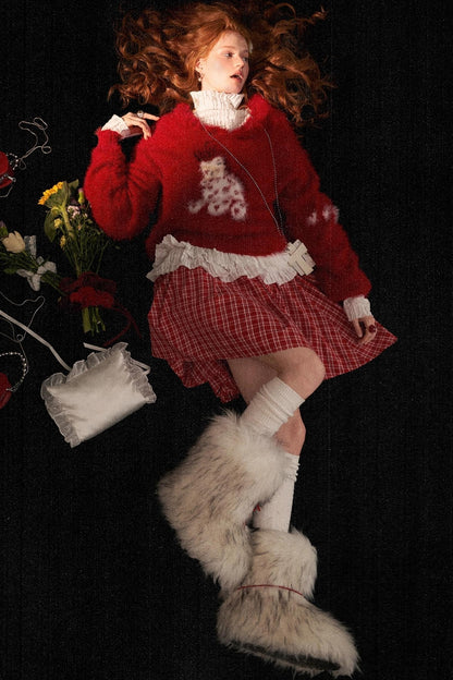 Heart Pony Knit Sweater