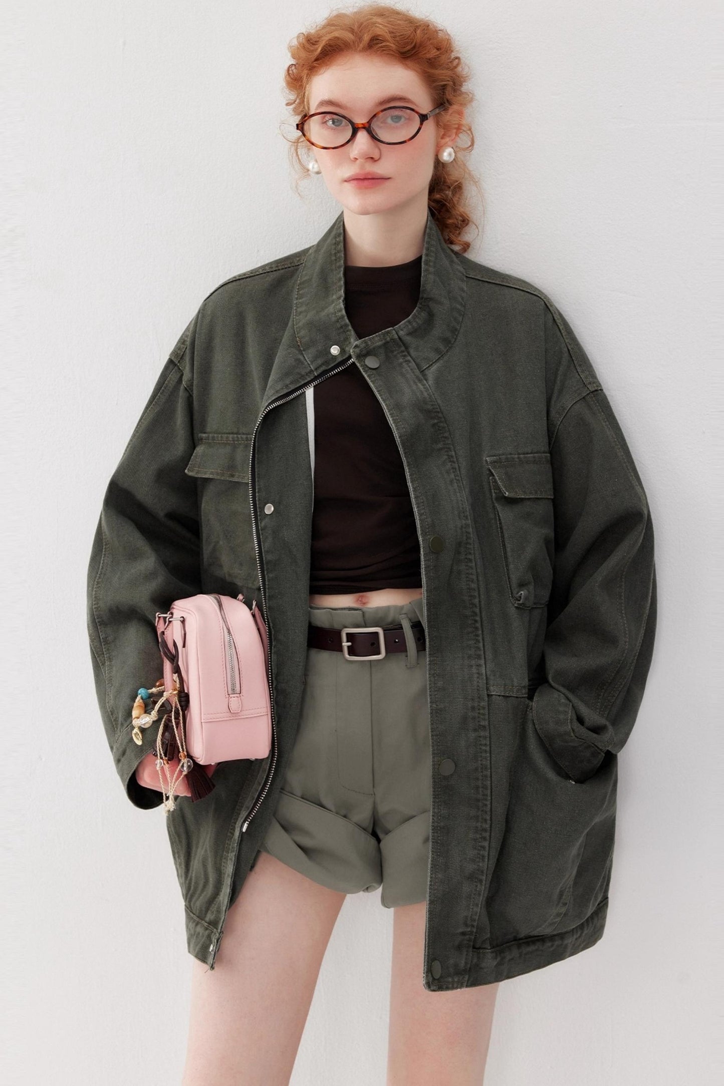 Vintage Cargo Denim Jacket