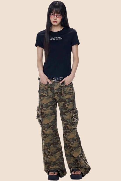 High Street Camouflage Cargo Pants