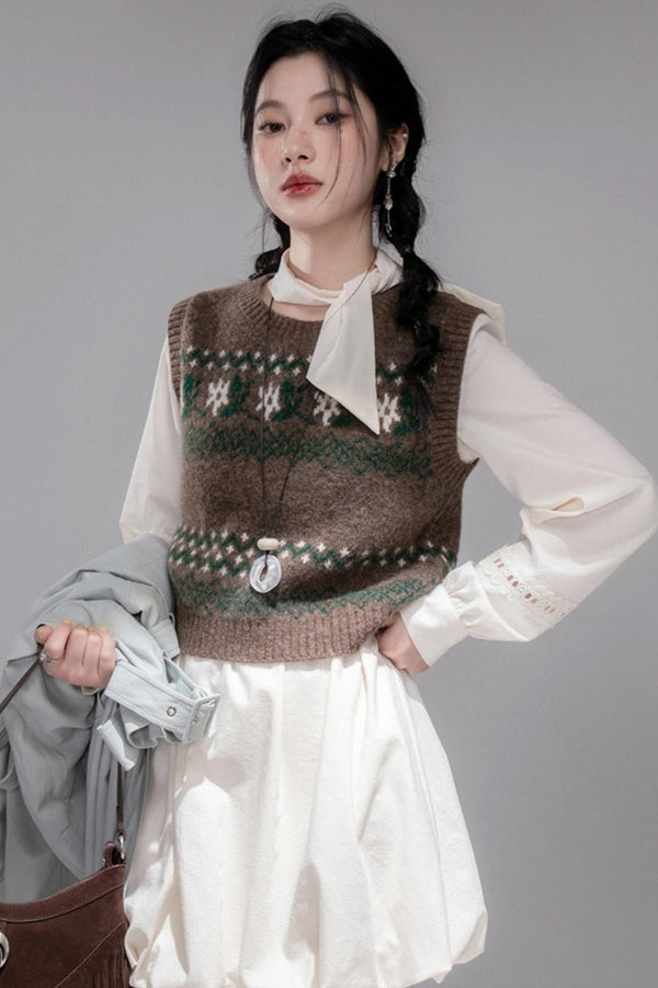 Efficiency Diamond Plaid Vest