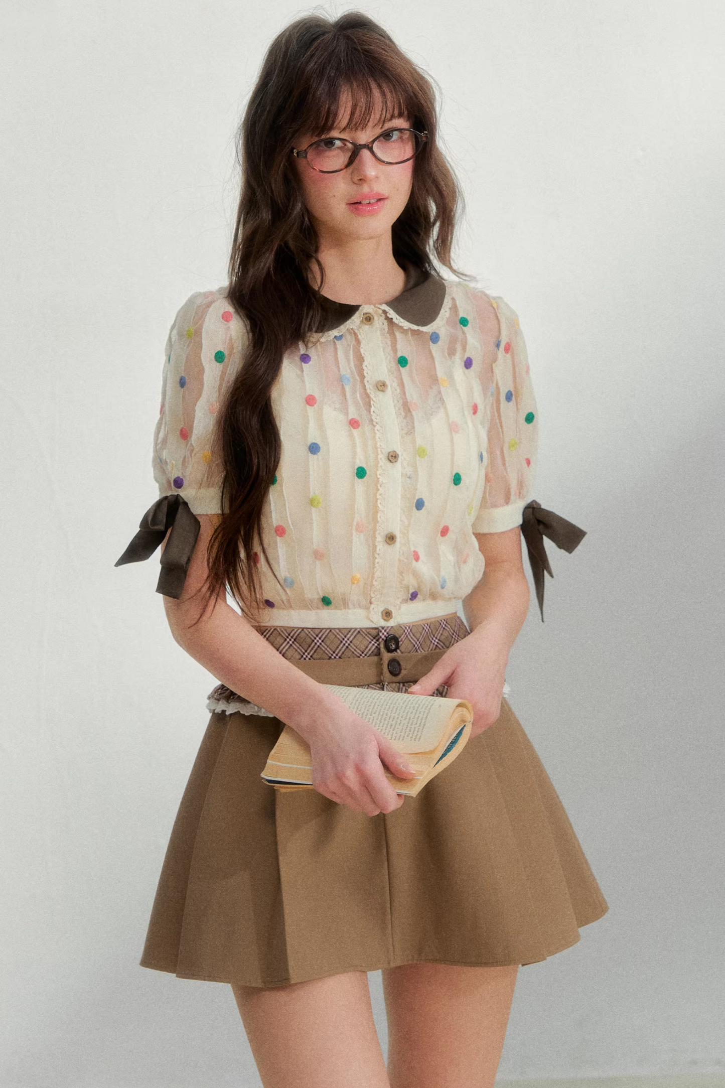 Retro Polka Dot Blouse
