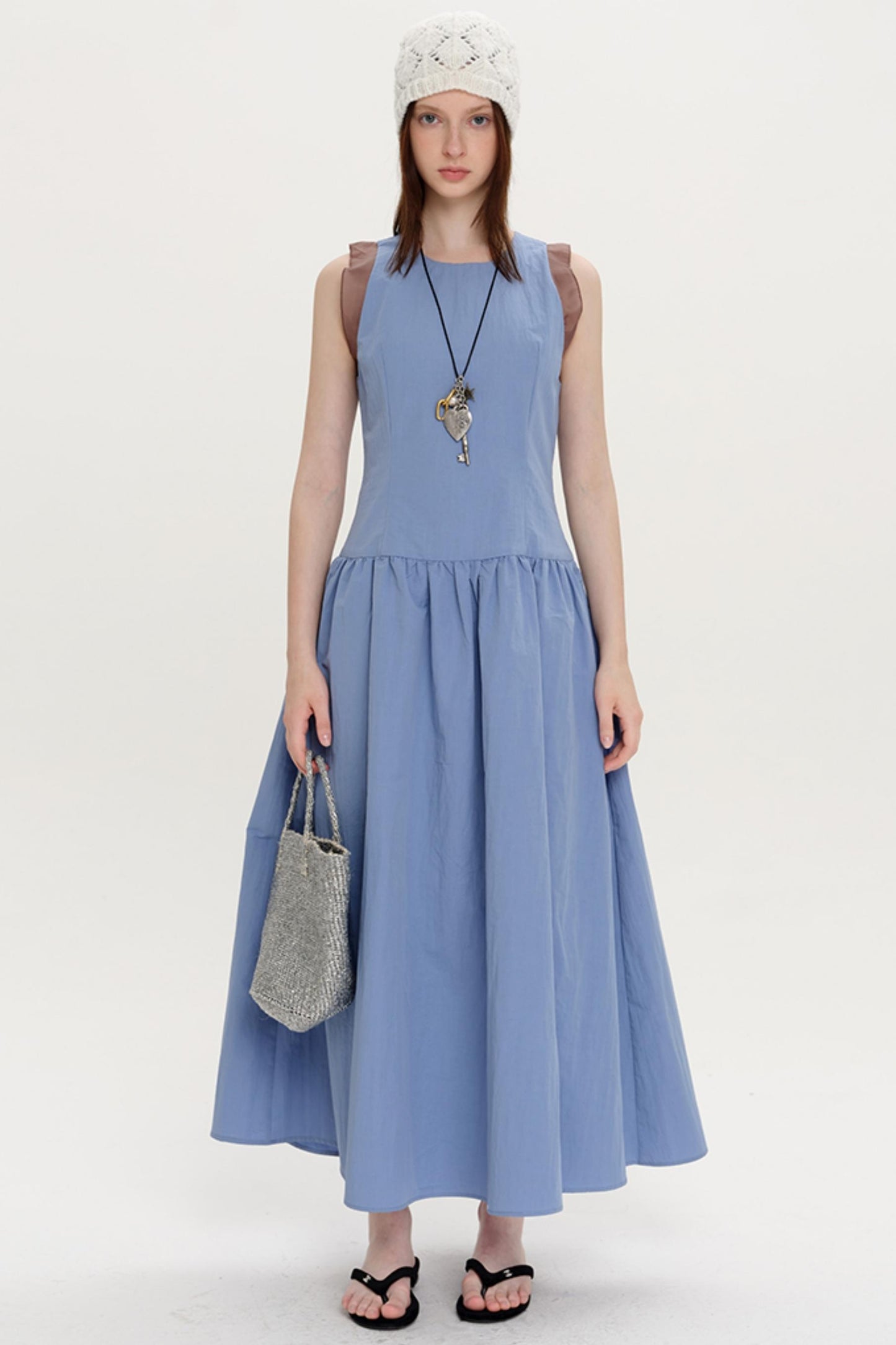 Roman Colorblock Yarn Dress