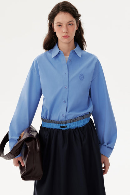 Blue Autumn Layered Casual Shirt