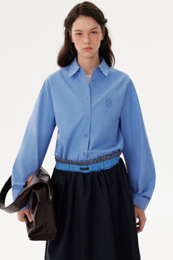 Blue Autumn Layered Casual Shirt