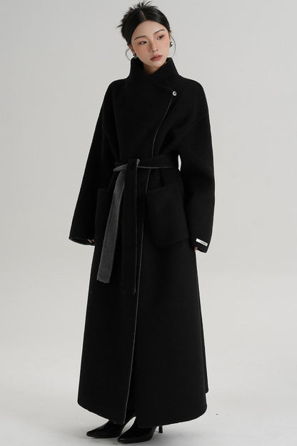 Stand-Up Wool Coat