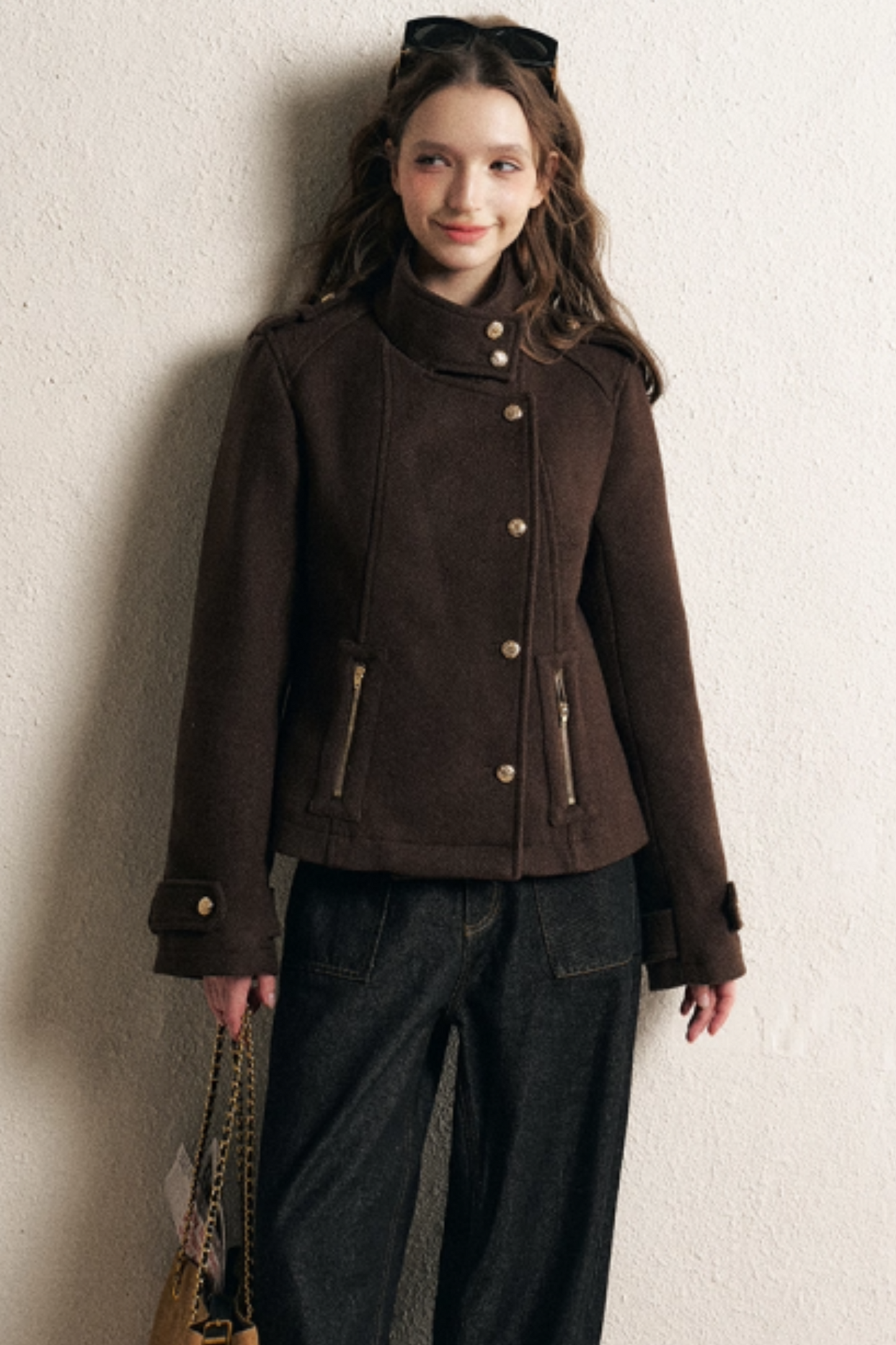 Brown Down Liner Jacket
