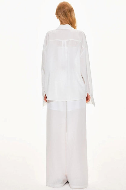 Lyocell Linen Shirt and Shorts Set-Up