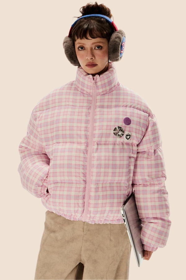 Thickened Retro Plaid Cotton Jacket