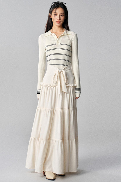 Mountains Melody White Skirt