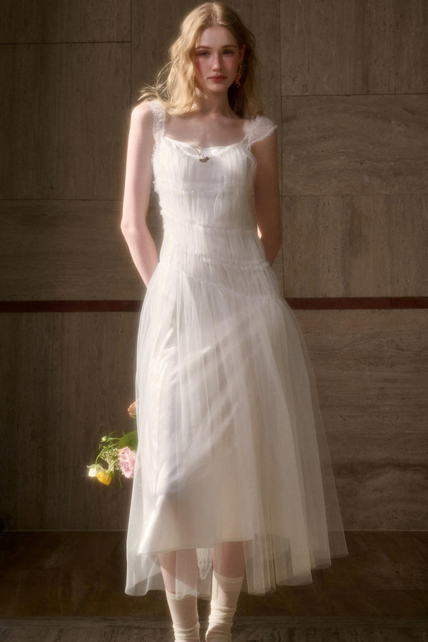 Fluffy Summer Poncho Dress