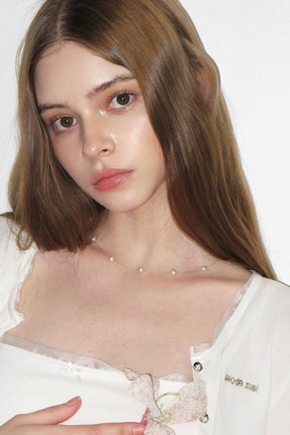 Mermaid Pearl Clavicle Necklace