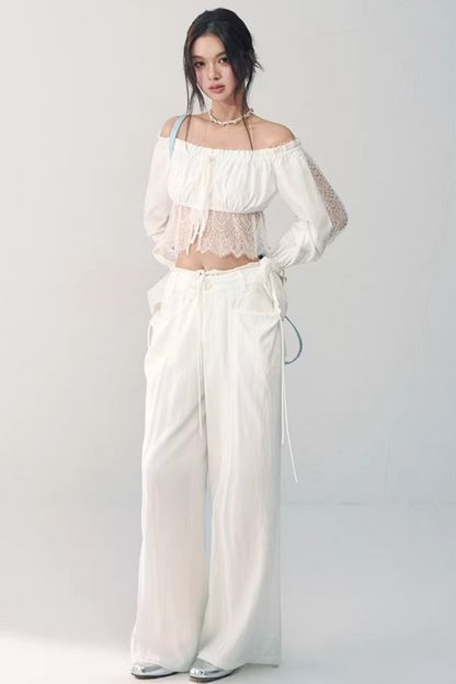 Blusa in Pizzo Off-Shoulder