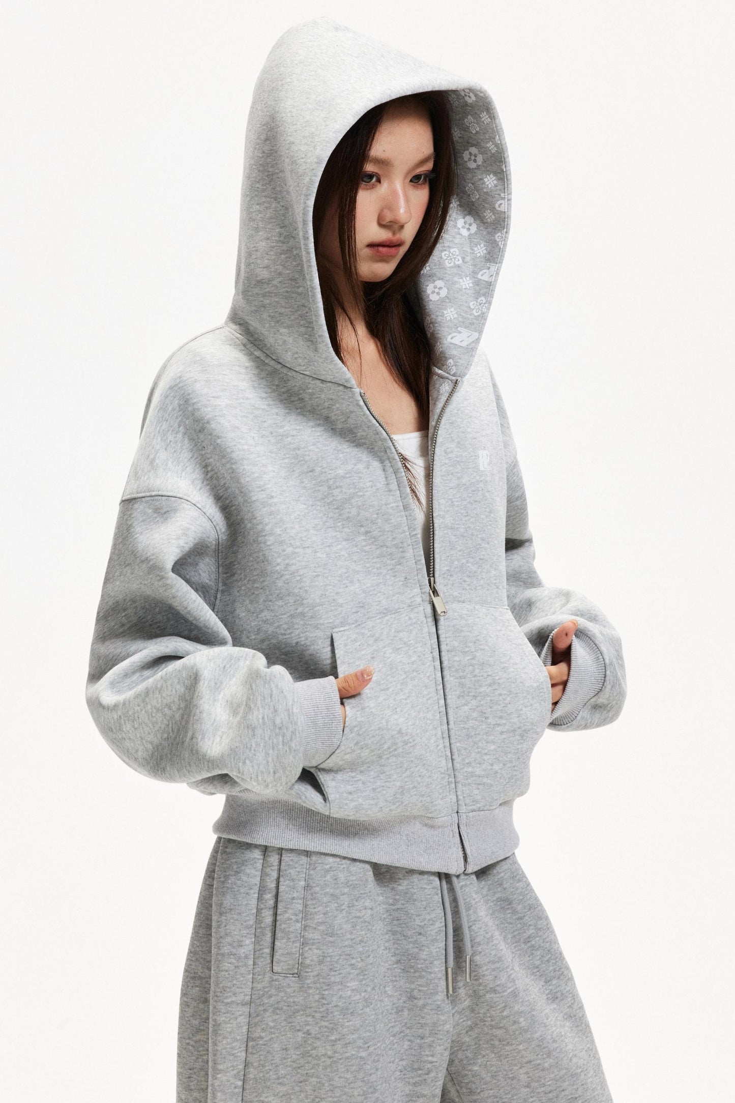 American-Style Hooded Zip Jacket
