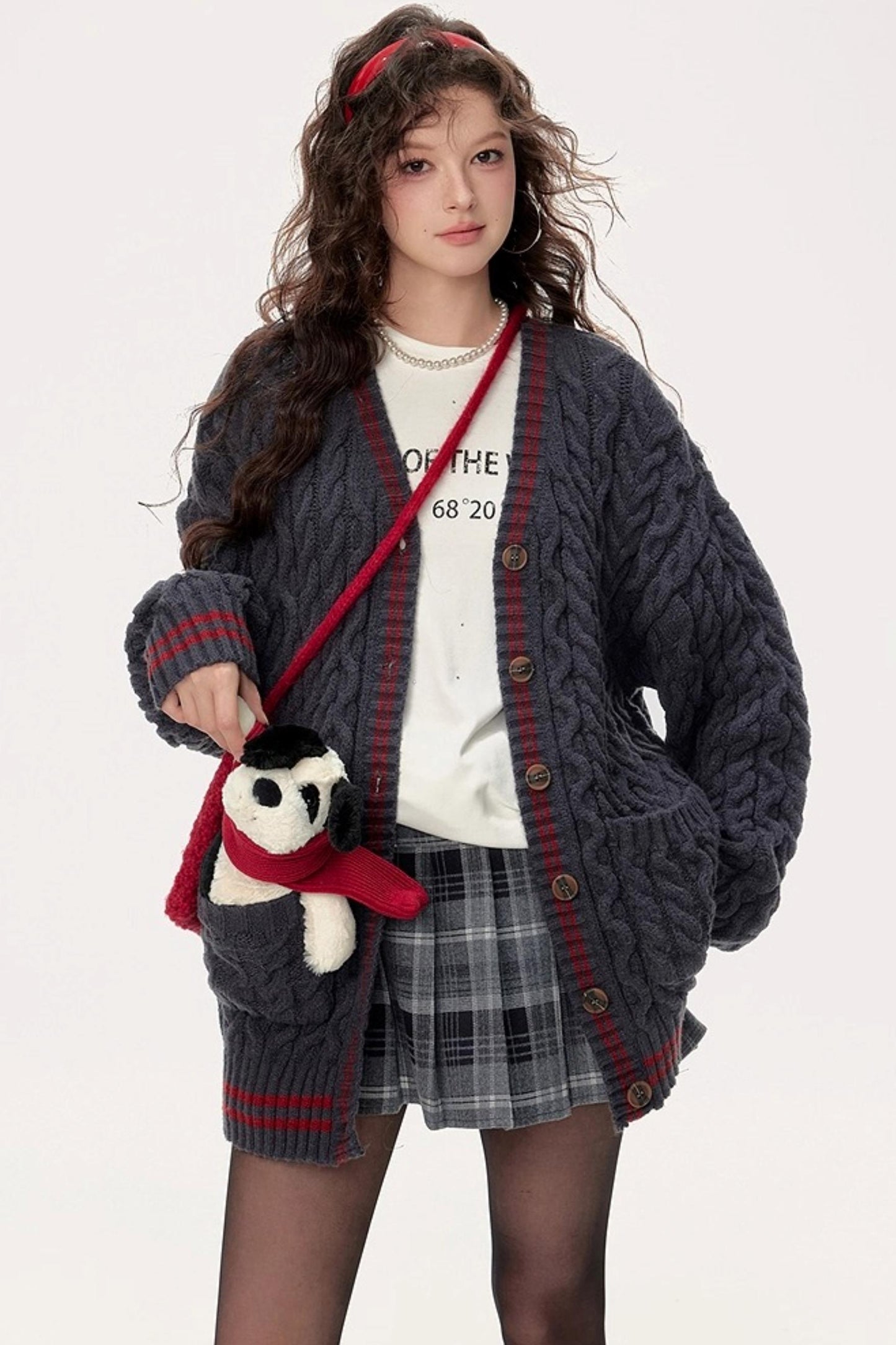 Japanese Knitted V-Neck Sweater