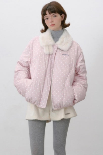 Polka Dot Down Jacket