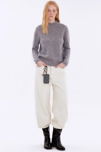 Sheep Wool Half-High Collar Sweater
