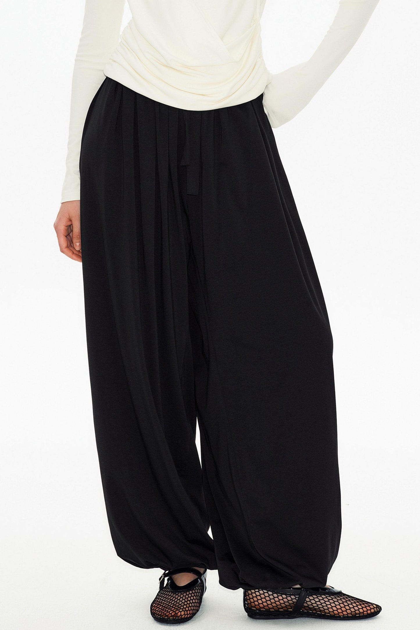 Hautfreundliche Drapierte Laternenhose