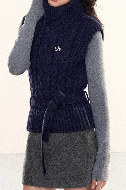 Vintage Cable Knit Vest