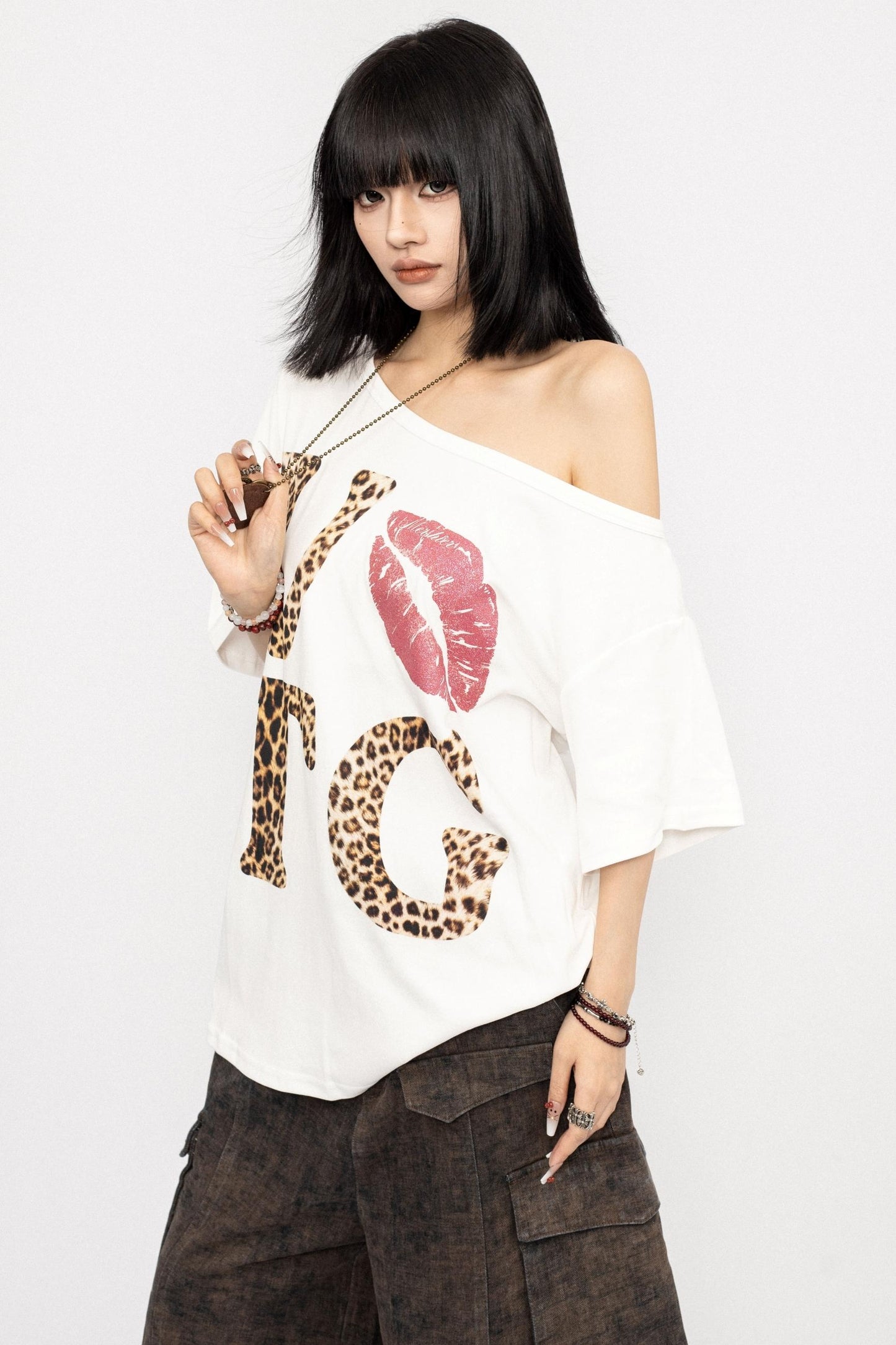 Vintage Leopard Peplum Tee