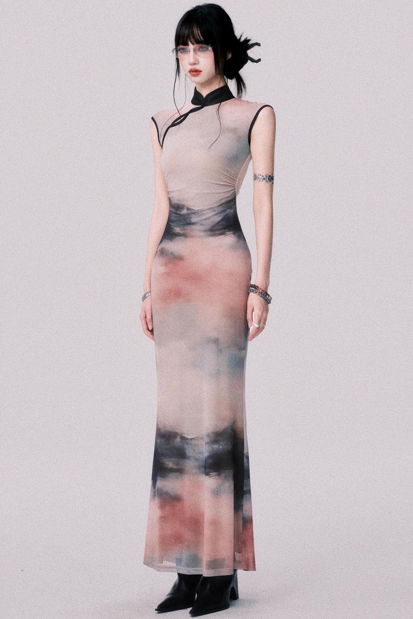 Sunset Cheongsam Dress