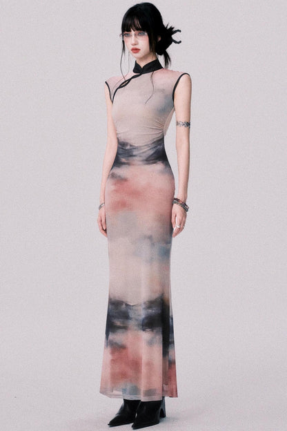 Sunset Cheongsam Dress