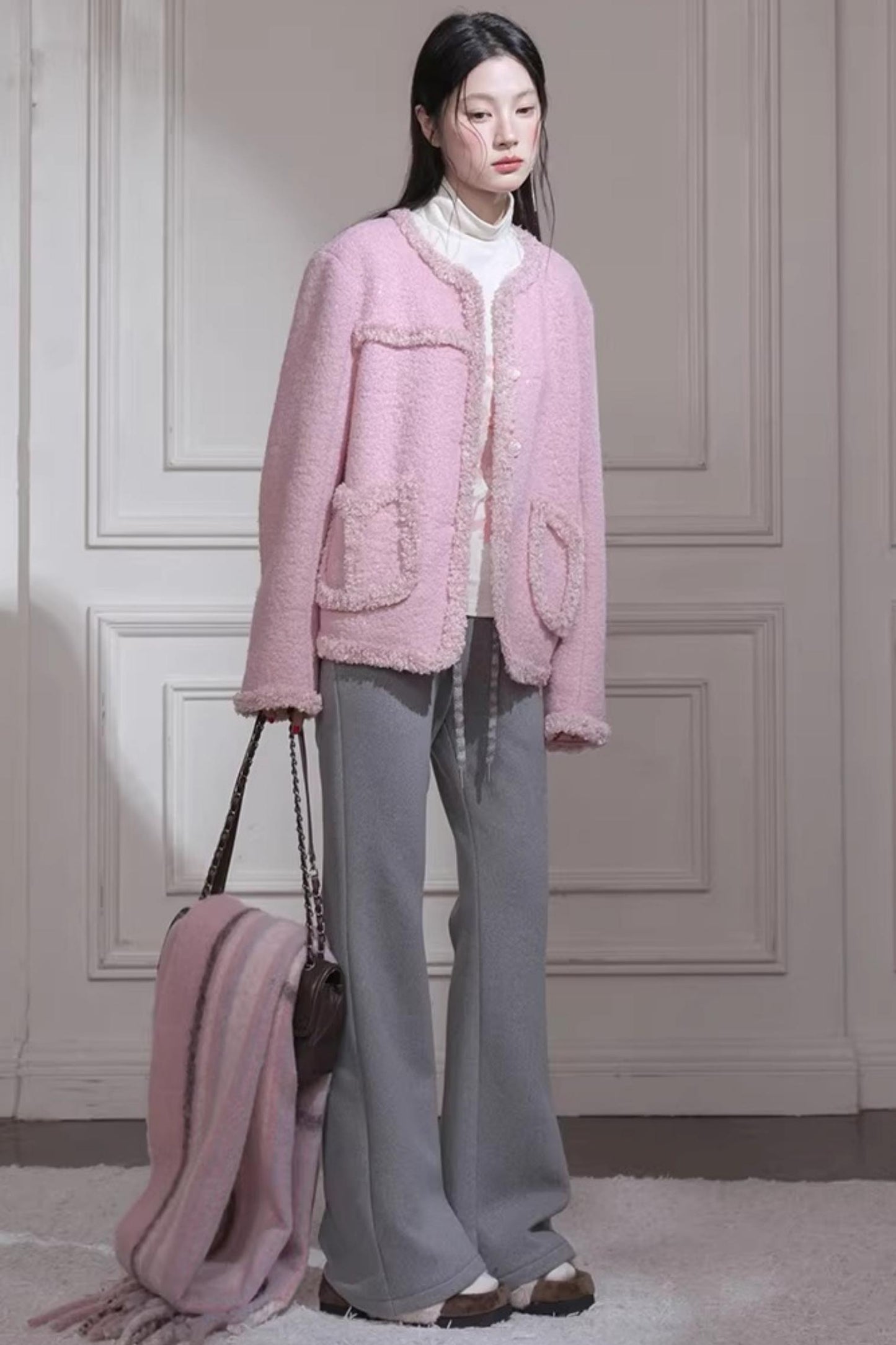 Velvet Cherry Apricot Blouse