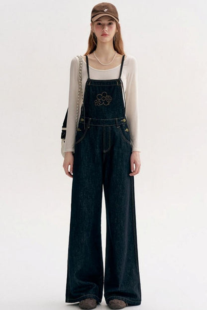 Lazy Floral Wide-Leg Pants