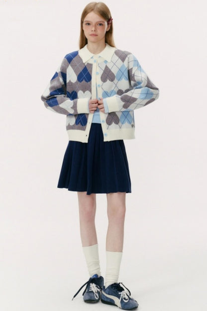 Vintage Diamond Plaid Sweater