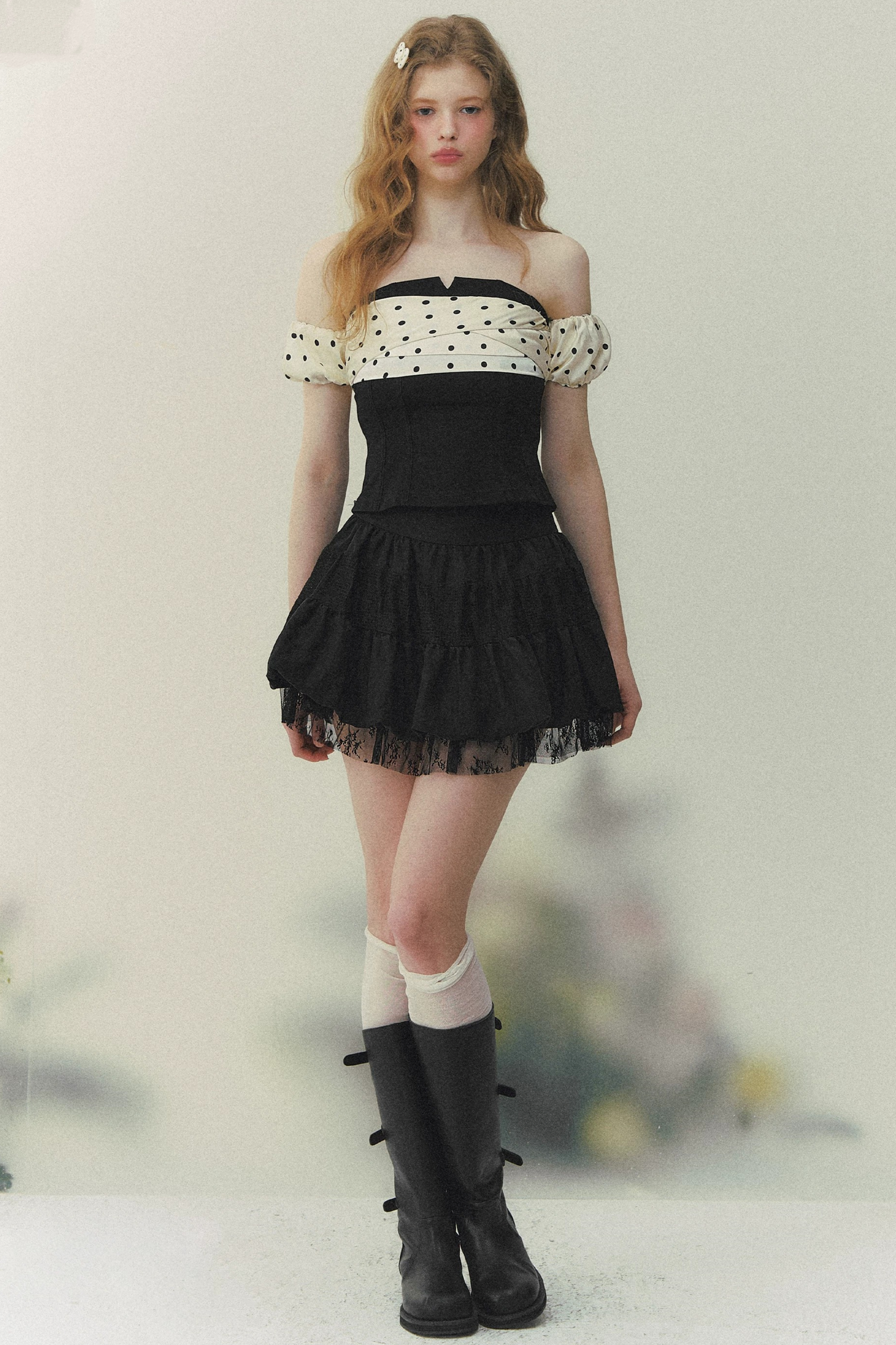 Blusa stile sud francese con spalle scoperte