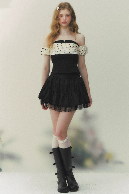 Blusa stile sud francese con spalle scoperte
