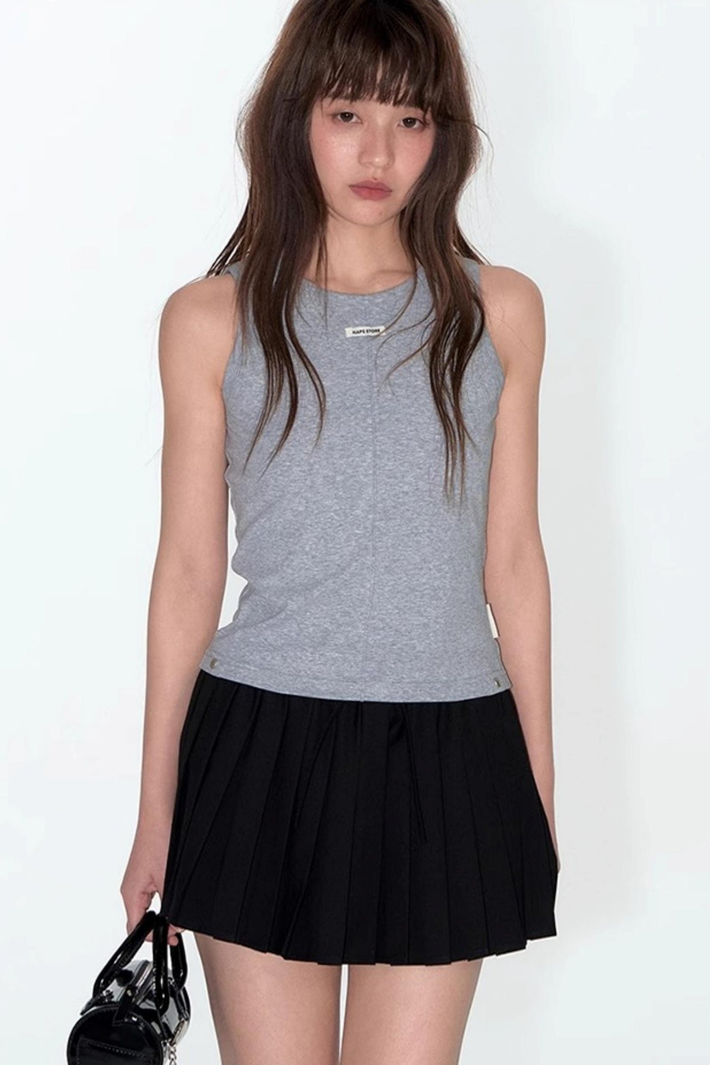 Detachable Lace Stitched Tank Top