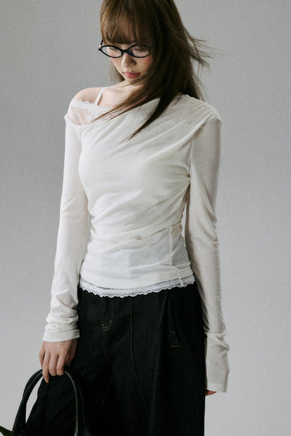 Elegant Sheer T-Shirt